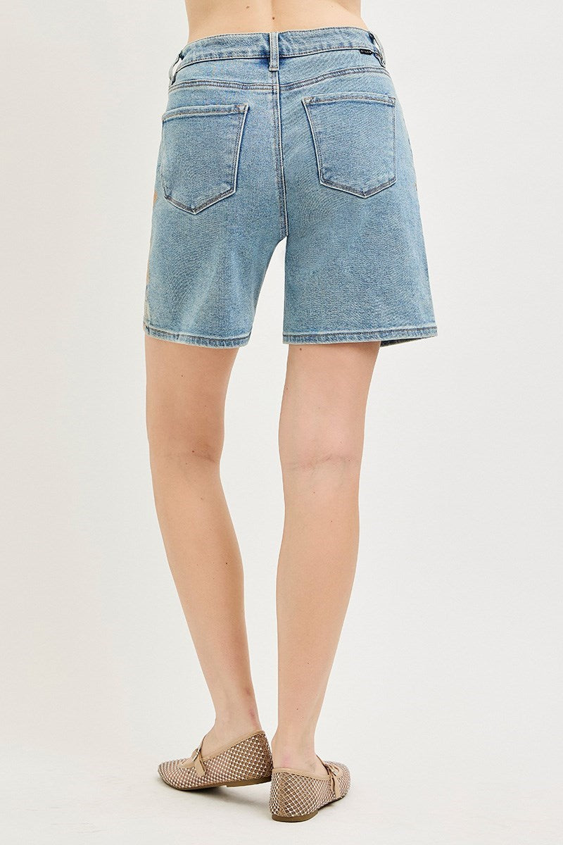 Slouchy Floral Bermuda Shorts