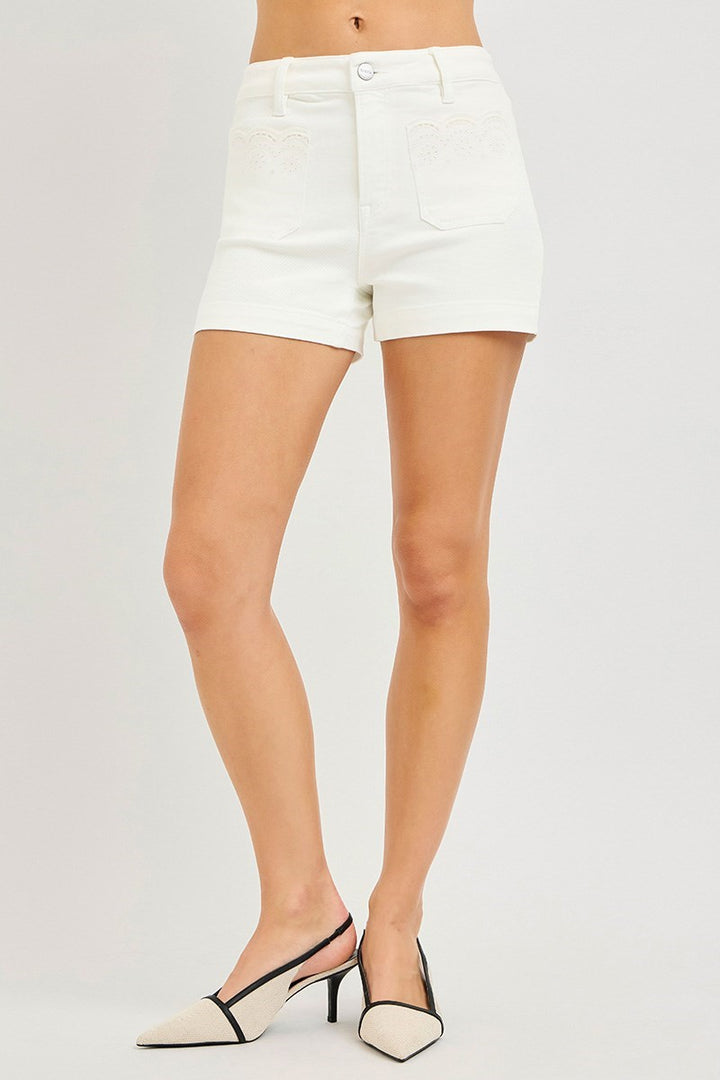 HR Scalloped Pockets Shorts