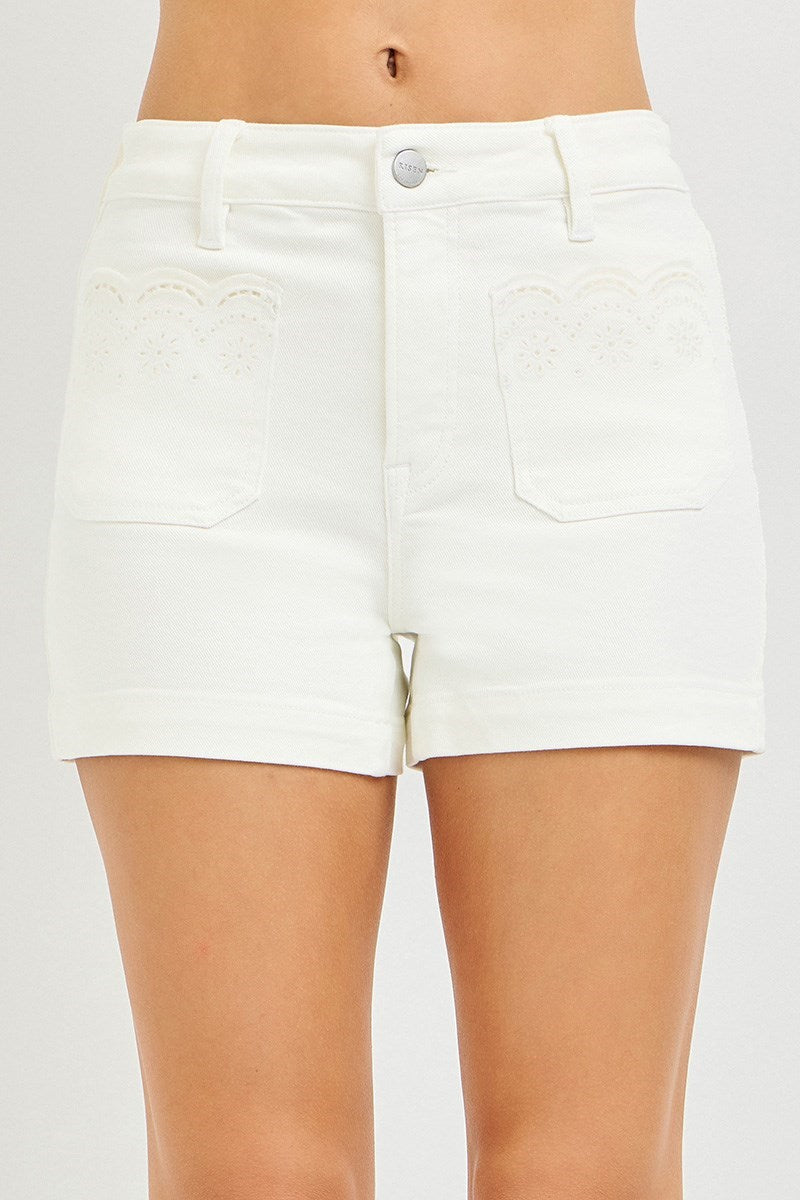 HR Scalloped Pockets Shorts