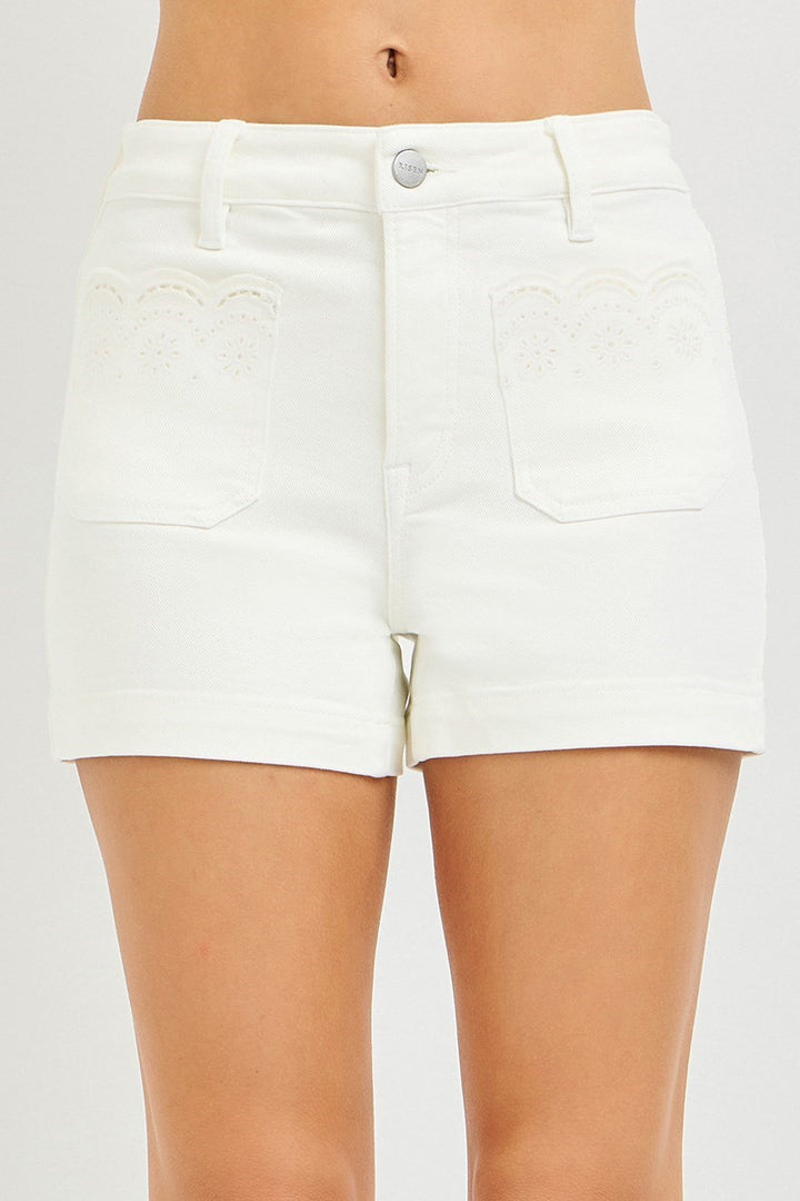 HR Scalloped Pockets Shorts