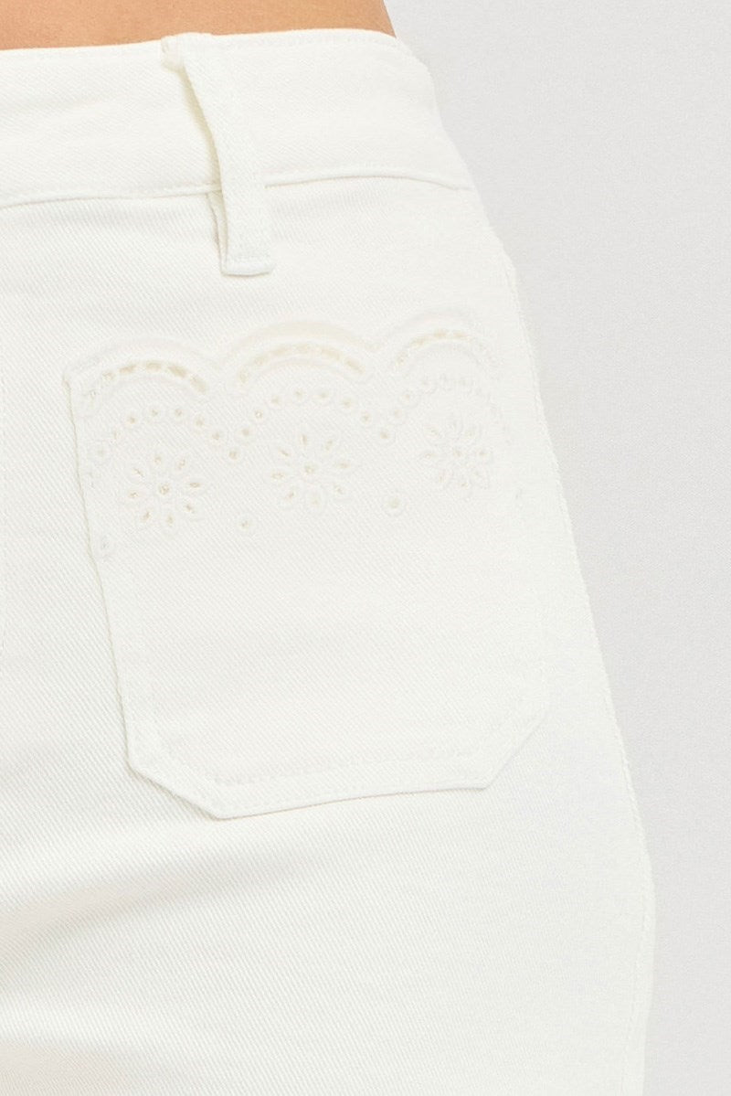 HR Scalloped Pockets Shorts