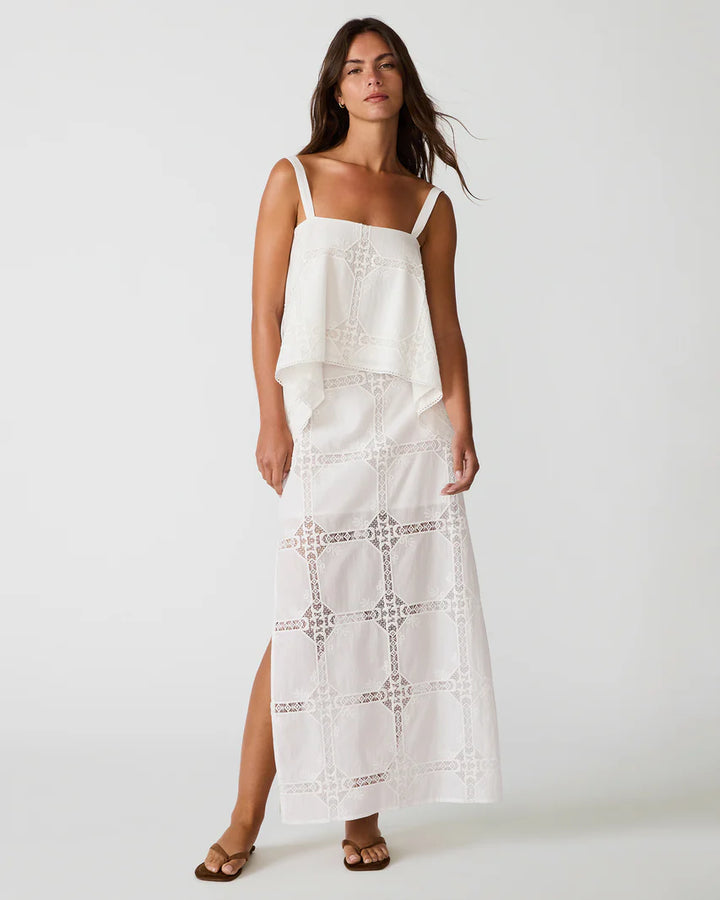 Monique Eyelet Maxi Skirt