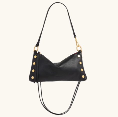 HAMMITT - Kyle Small in Black Brushed Gold Red Zipper