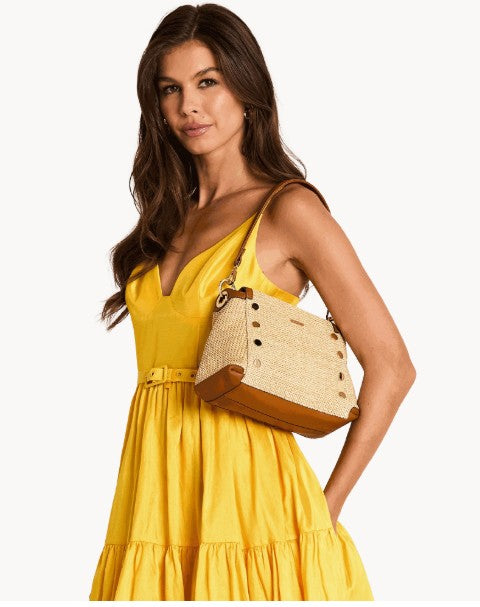 HAMMITT - Bryant Med in Cocoa Raffia Gold