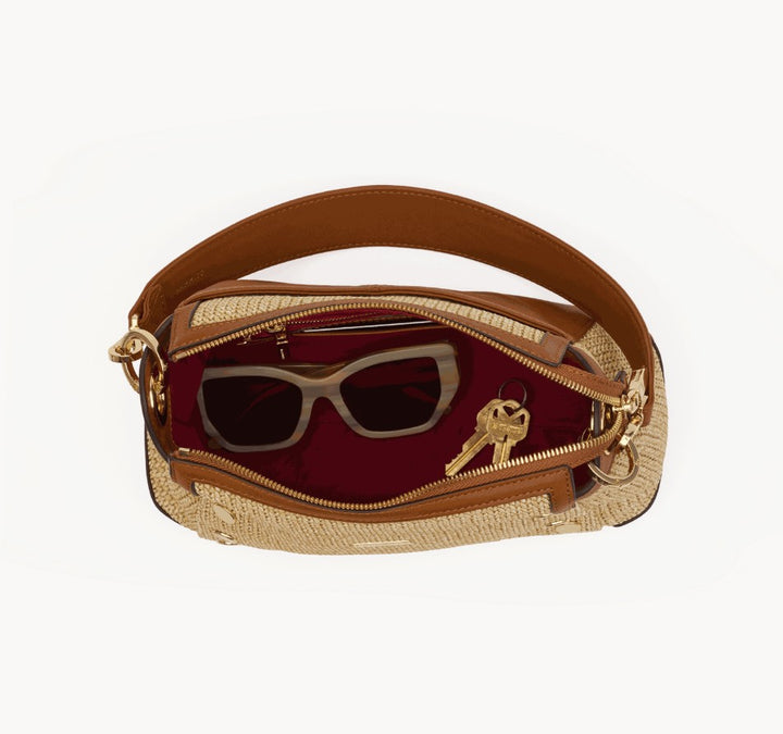 HAMMITT - Bryant Med in Cocoa Raffia Gold