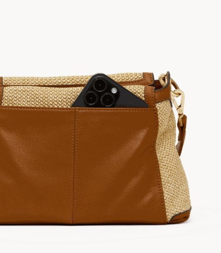 HAMMITT - Bryant Med in Cocoa Raffia Gold