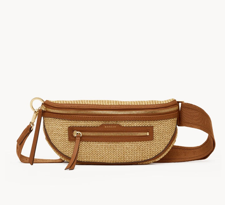 HAMMITT - Charles Crossbody Med - Noir Smooth Raffia GM