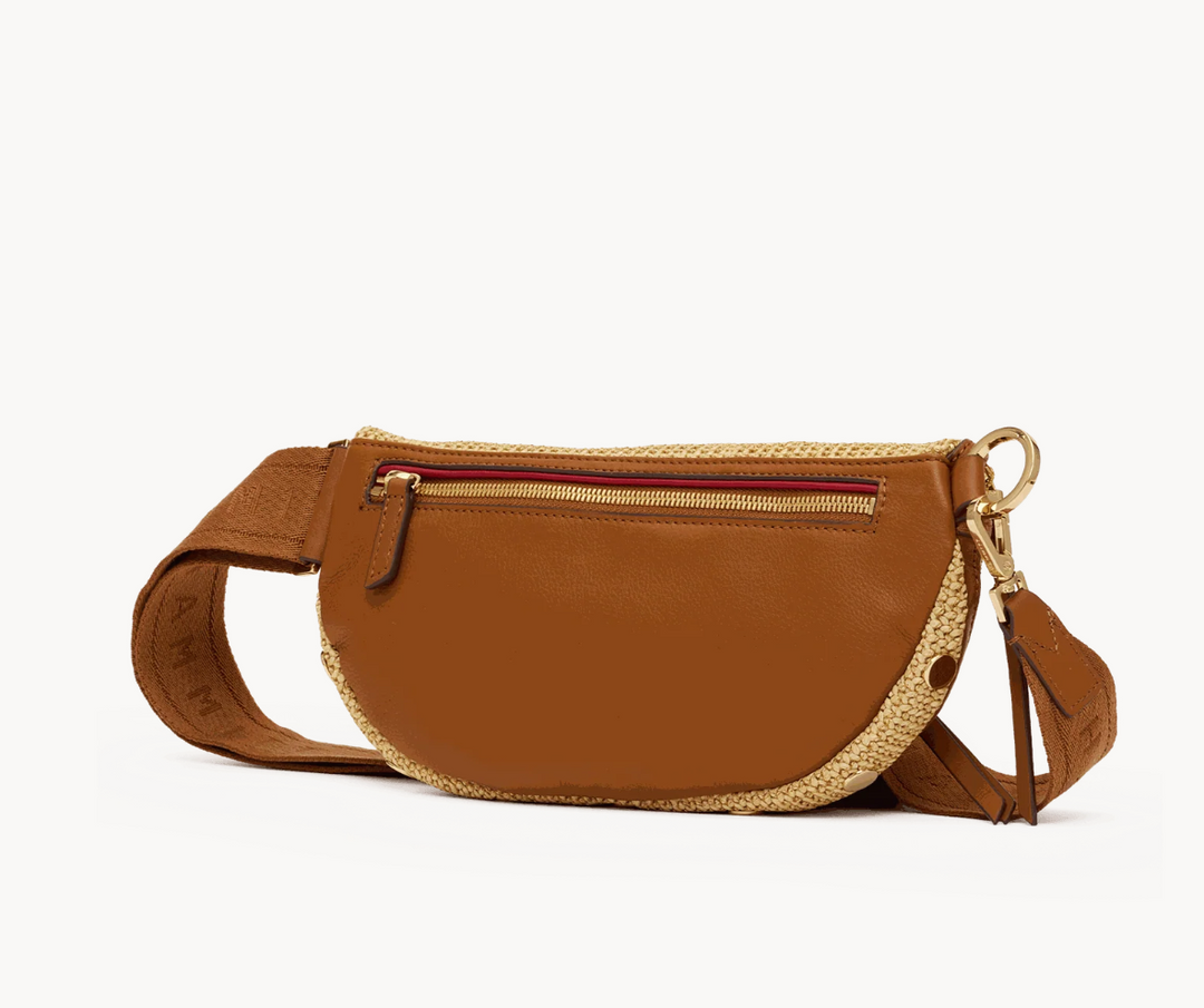 HAMMITT - Charles Crossbody Med - Noir Smooth Raffia GM