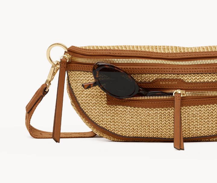 HAMMITT - Charles Crossbody Med - Noir Smooth Raffia GM