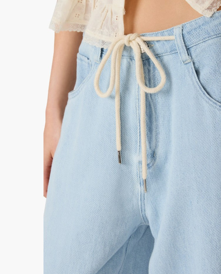 Maycen Drawstring Denim Pant