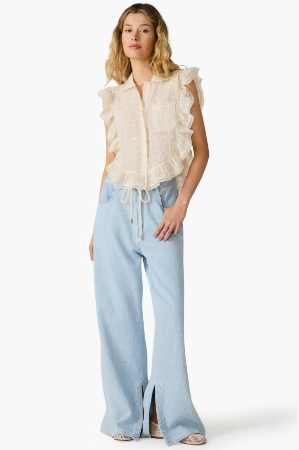 Maycen Drawstring Denim Pant