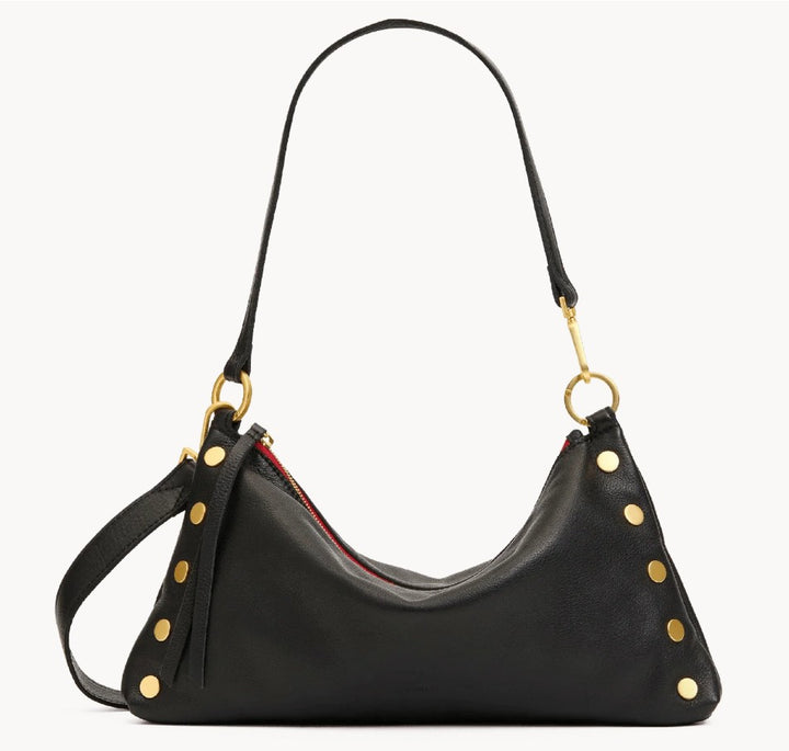 HAMMITT - Kyle Med Black Brushed Gold Red Zip