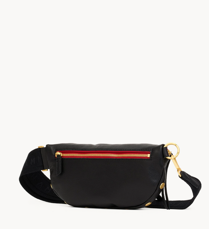 HAMMITT - Charles Crossbody Med - Black BG Red Zip