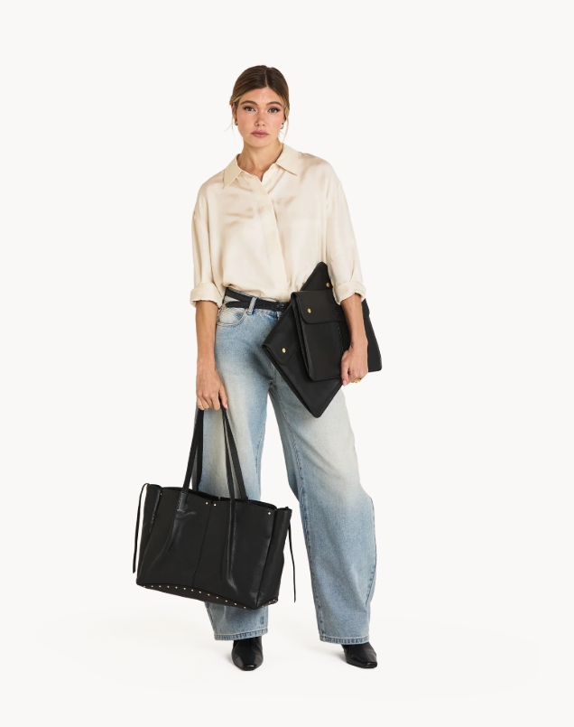 Miranda Laptop Sleeve 14" | Black/Brushed Gold
