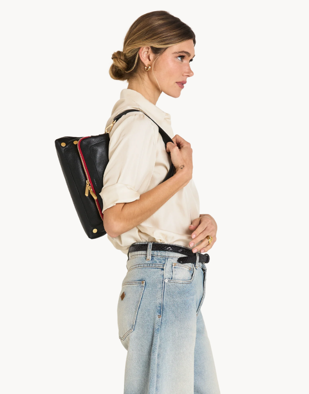 HAMMITT - Beverly Med in Black/Brushed Gold