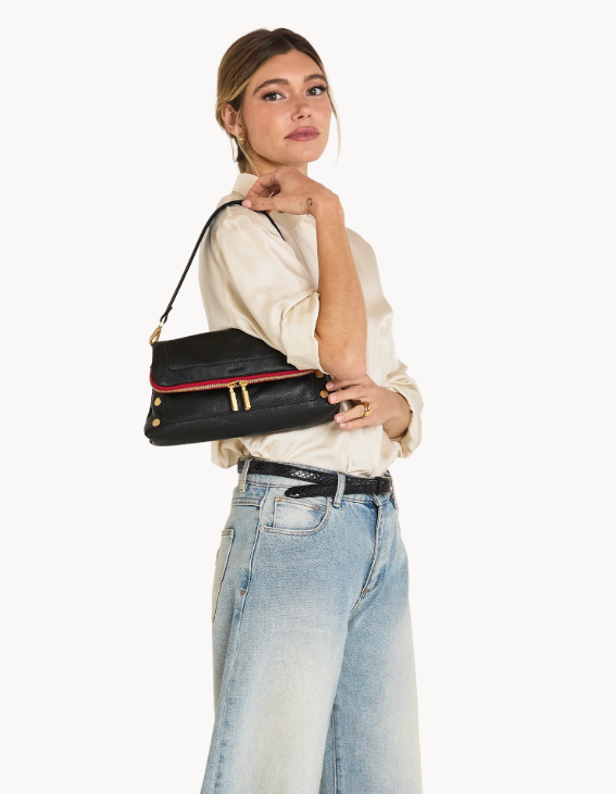 HAMMITT - Beverly Med in Black/Brushed Gold