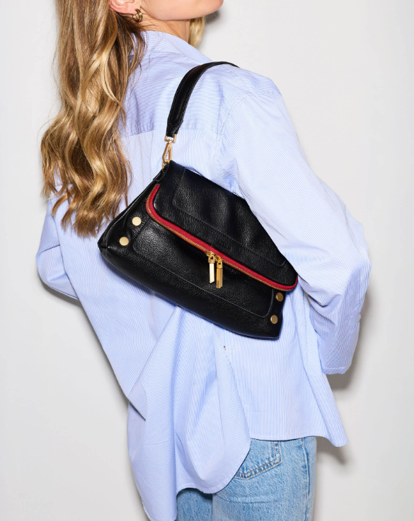 HAMMITT - Beverly Med in Black/Brushed Gold
