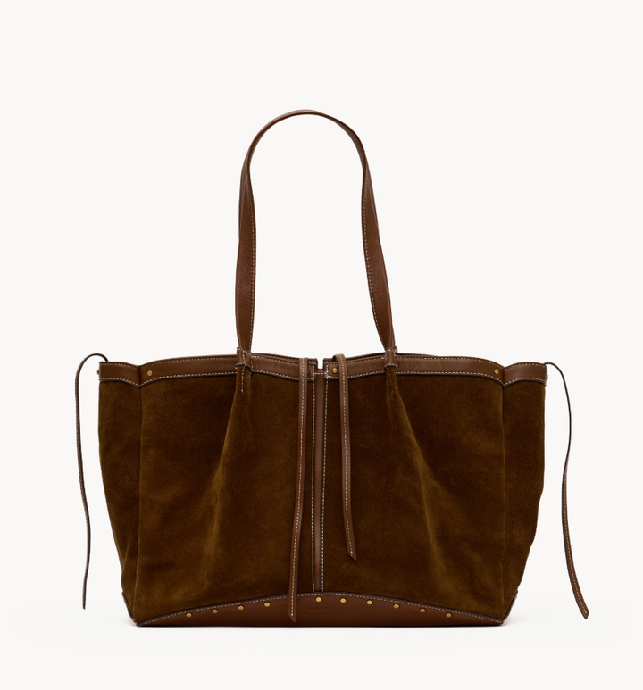 HAMMITT - Meryl Carryall Cinnamon Suede/Antique Gold