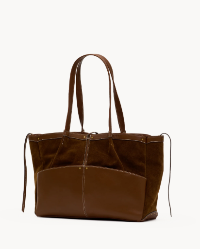 HAMMITT - Meryl Carryall Cinnamon Suede/Antique Gold