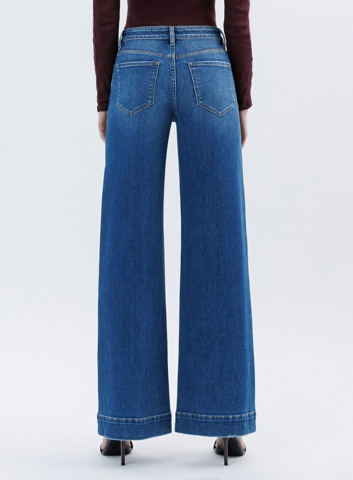 HR TROUSER HEM WIDE LEG JEANS