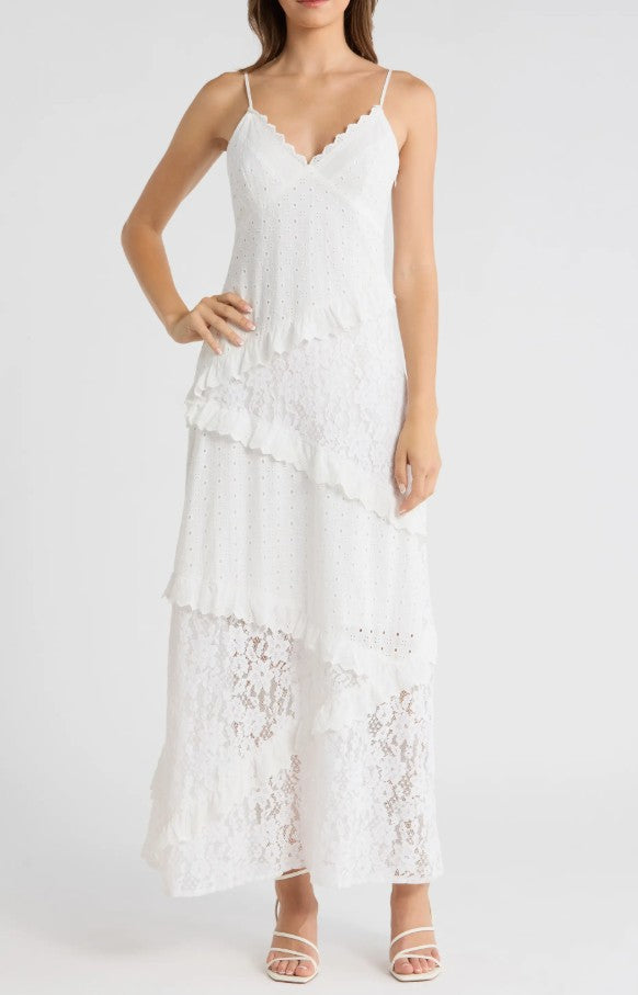 Giah Tiered Maxi Dress