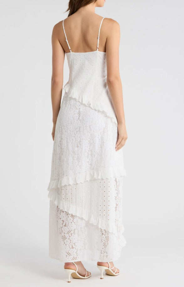 Giah Tiered Maxi Dress
