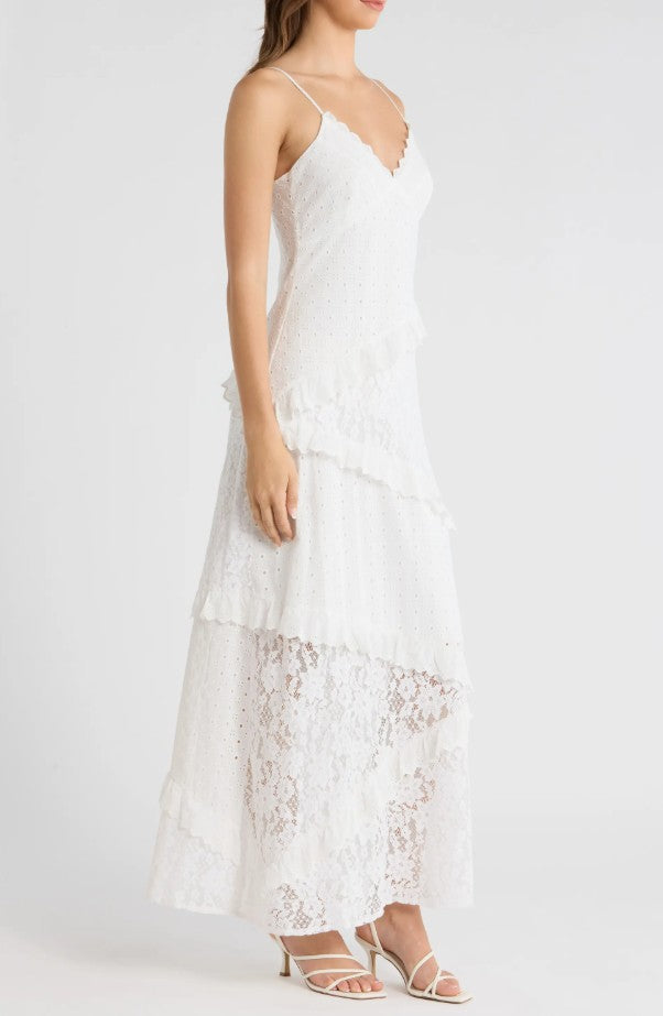 Giah Tiered Maxi Dress