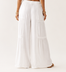 Lace Tiered Palazzo Pant
