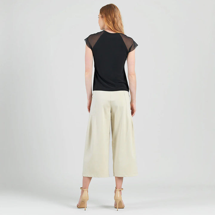 Mesh Cap Sleeve Top