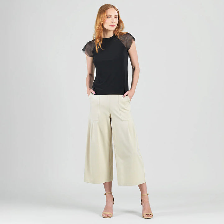 Mesh Cap Sleeve Top