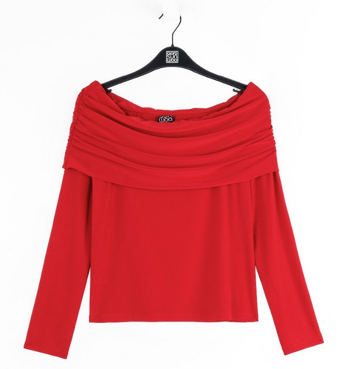 Ruched Off-Shoulder Top