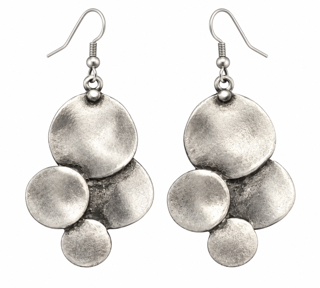 Silver Cascade Earrings