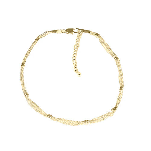Ankle Bracelets - 14K Gold-Plated
