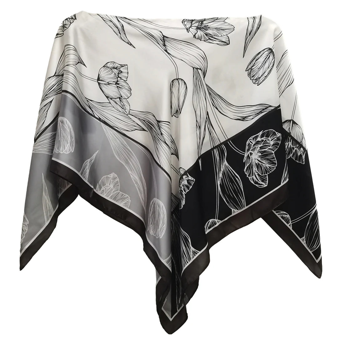 Satin Scarf Poncho