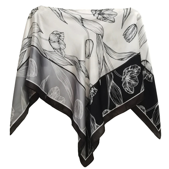 Satin Scarf Poncho