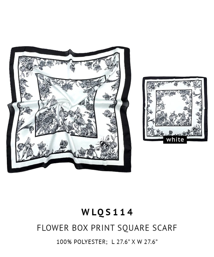 Print Square Scarf - Medium