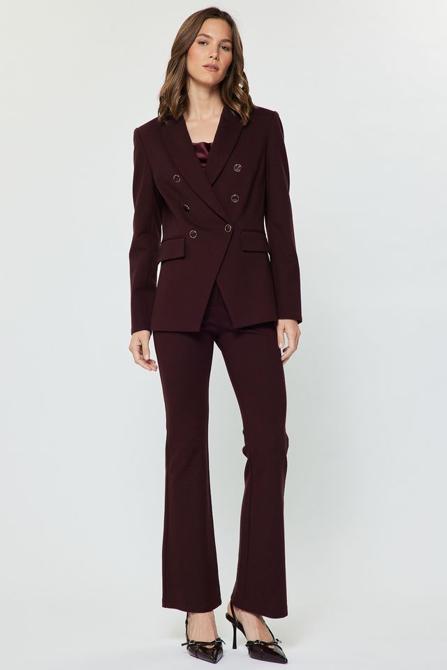 Ponte Flare Full Length Pants