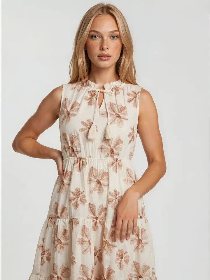 Floral Embroidered Dress