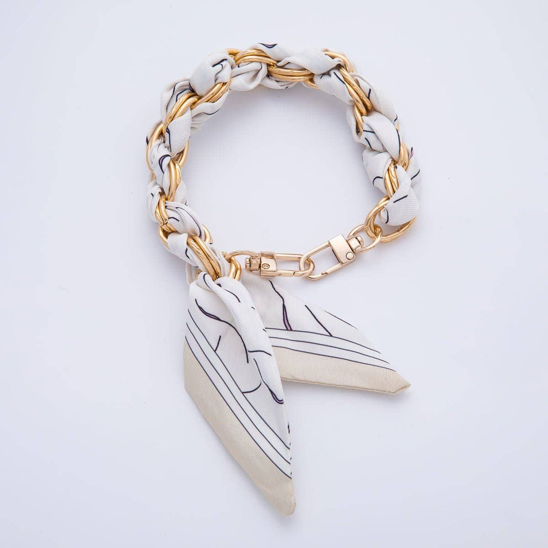 18k GF Bag Charm Keychain