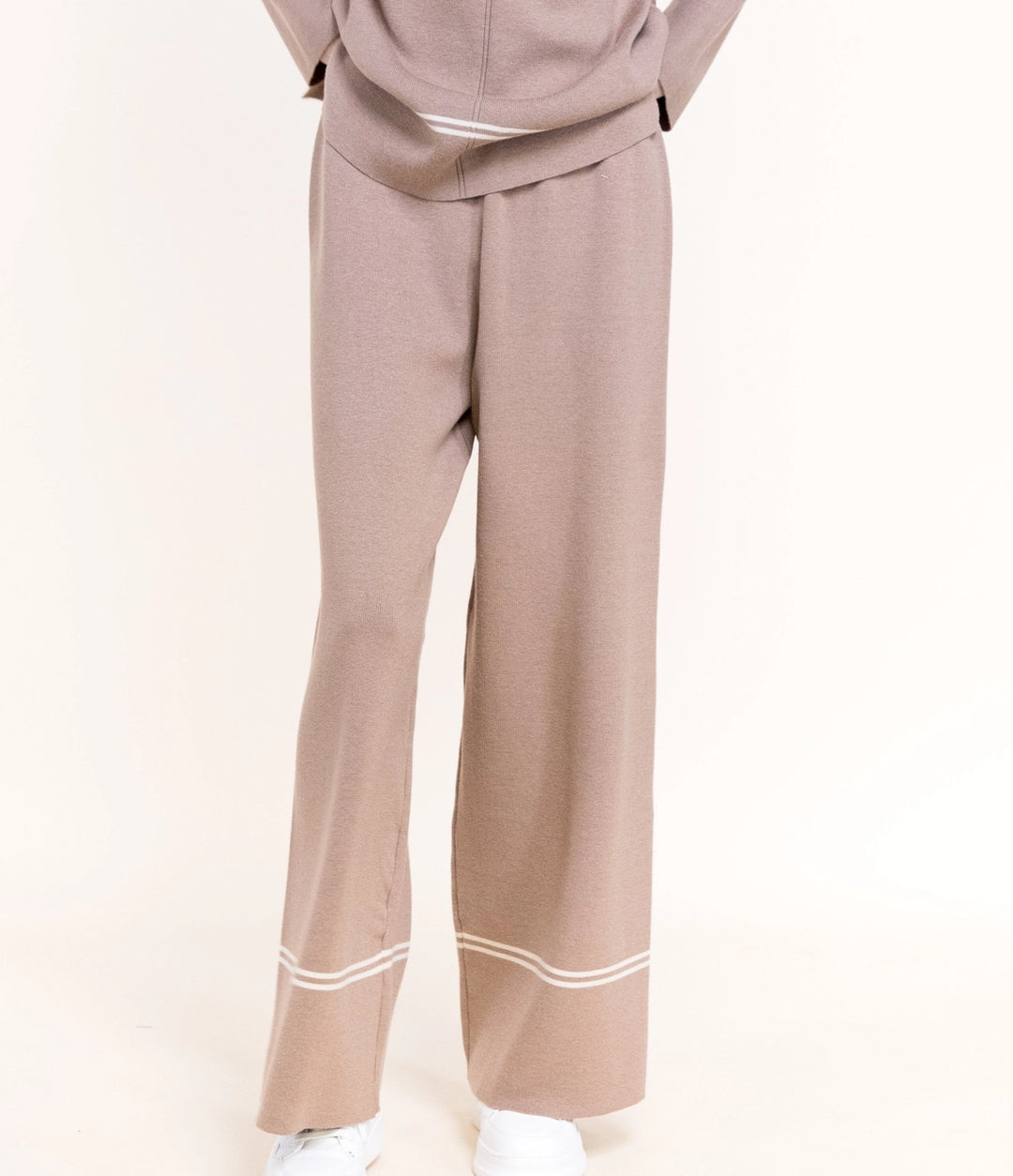 Tonal Lines - Wide Pant Khaki