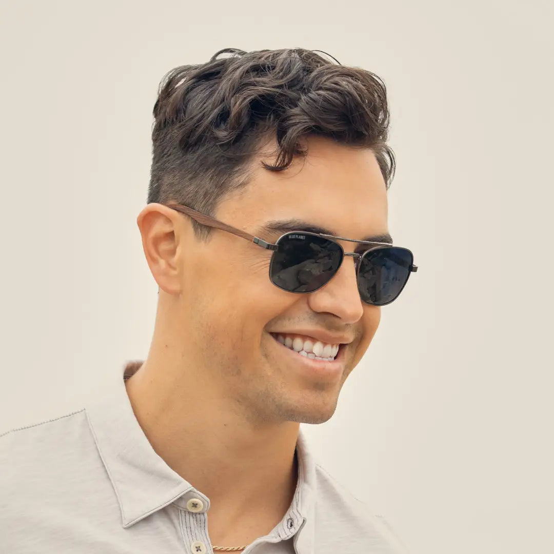 RYE Gunmetal- Blue Planet Sunglasses