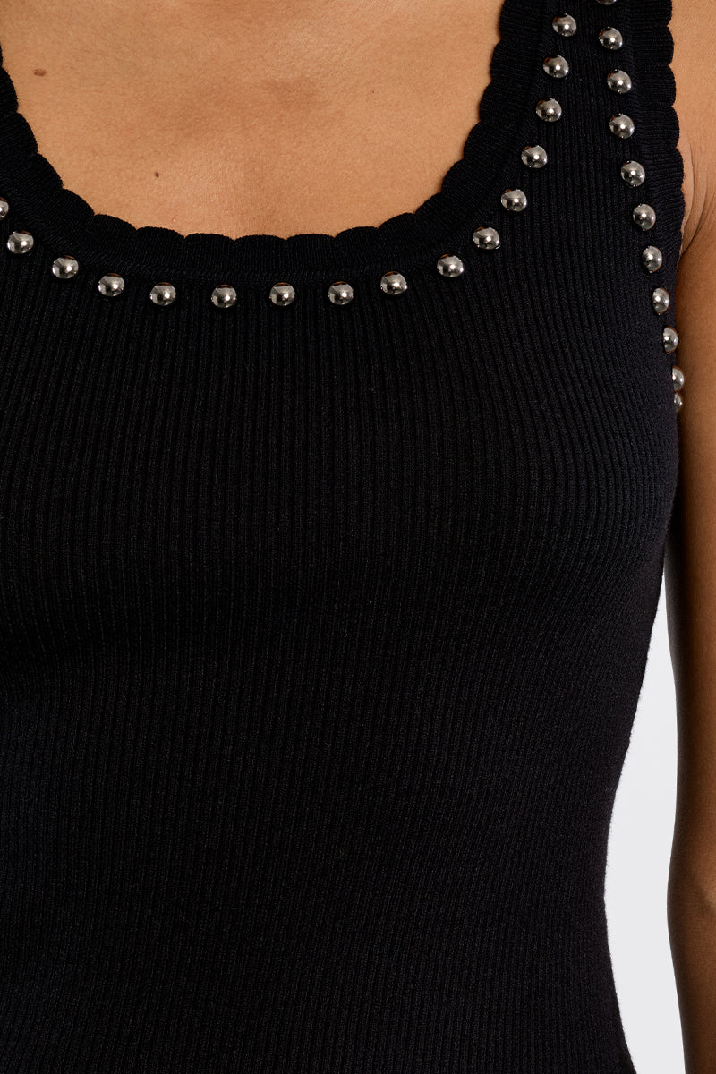 Studded Ribbed Tank