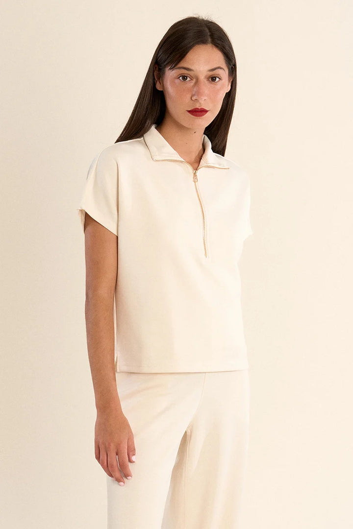 Gabrielle - Gala - Ladies Knitted Cap Sleeve Sweat