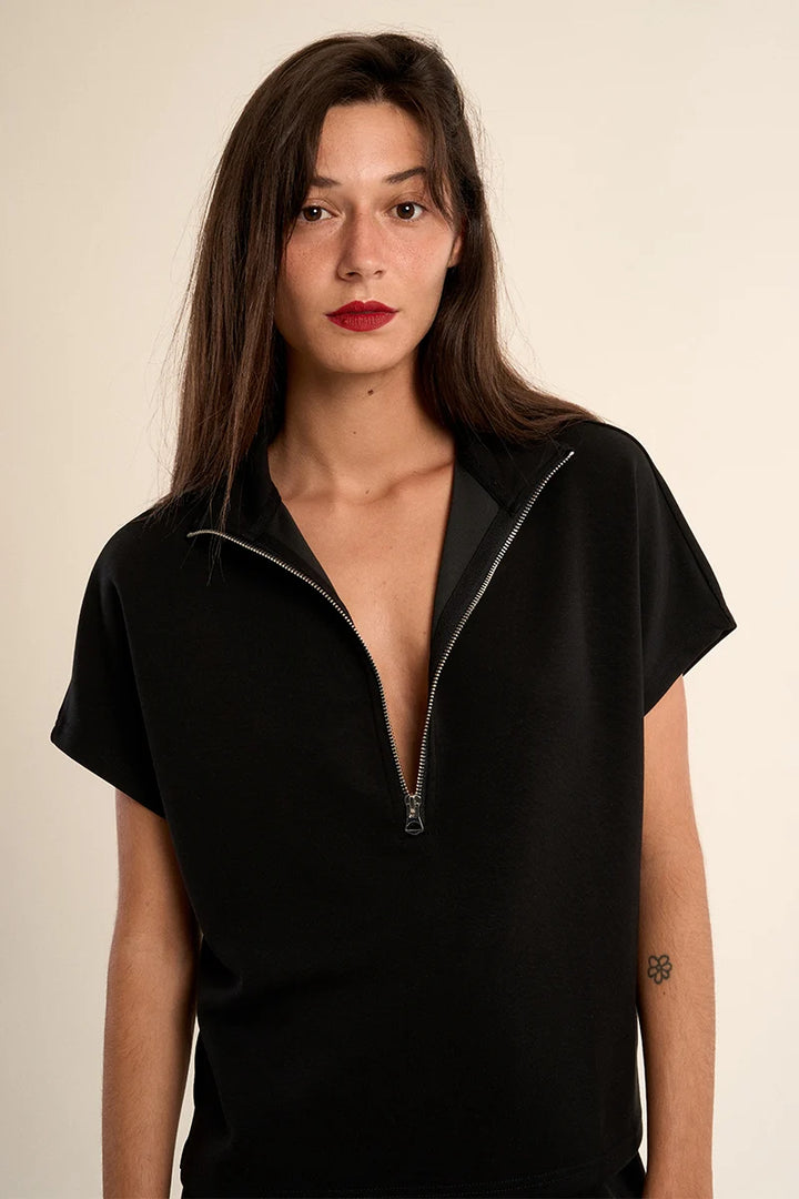 Gabrielle - Gala - Ladies Knitted Cap Sleeve Sweat