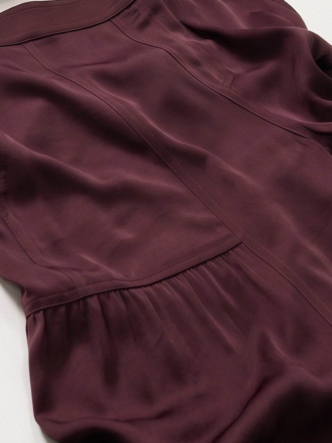 Tiered Wide Leg Satin Pants