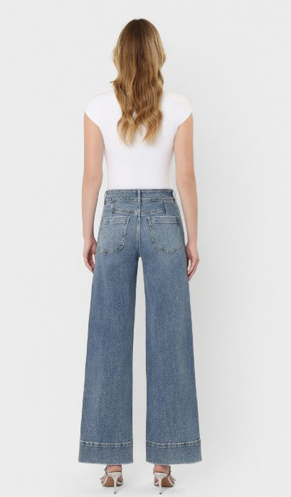 Super HR Yoke Trouser Hem Jean