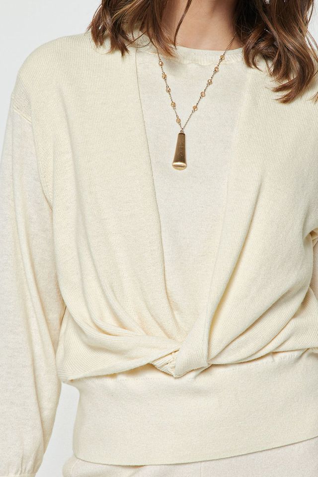 Twist Knit Sweater Top
