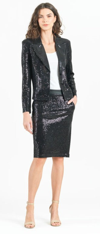 Shimmer Modern Blazer - Black