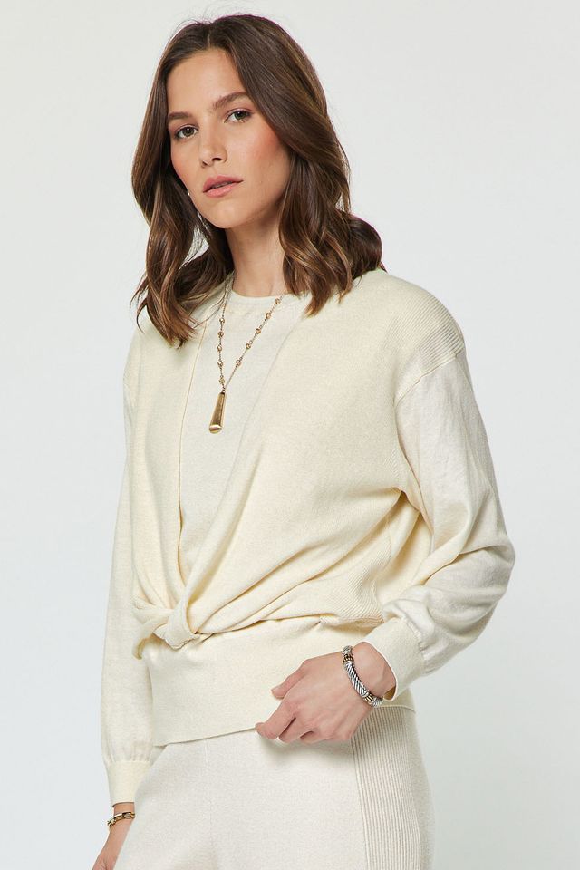 Twist Knit Sweater Top