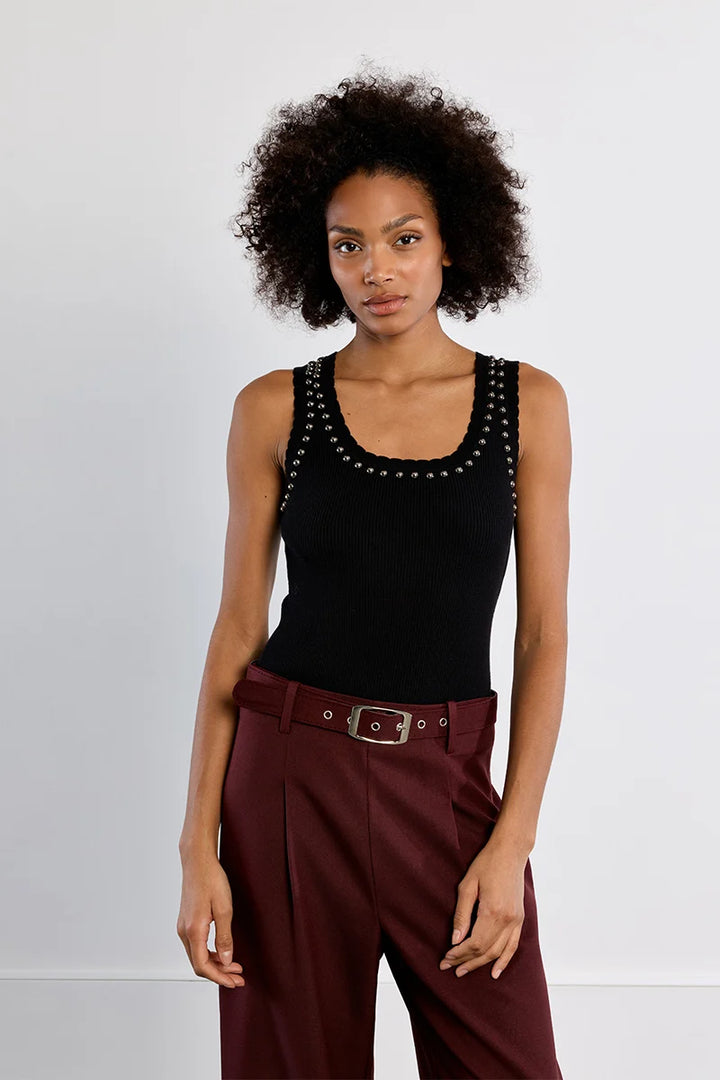 Studded Ribbed Tank